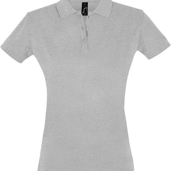 Рубашка поло женская PERFECT WOMEN 180 серый меланж - подробное фото