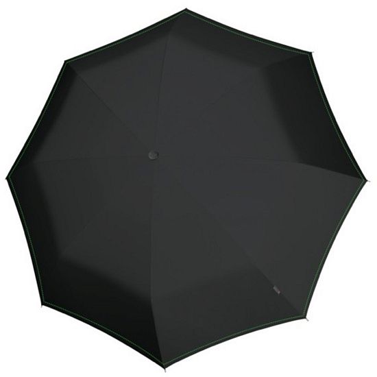 Зонт-трость U.900, черный с неоново-зеленым - подробное фото