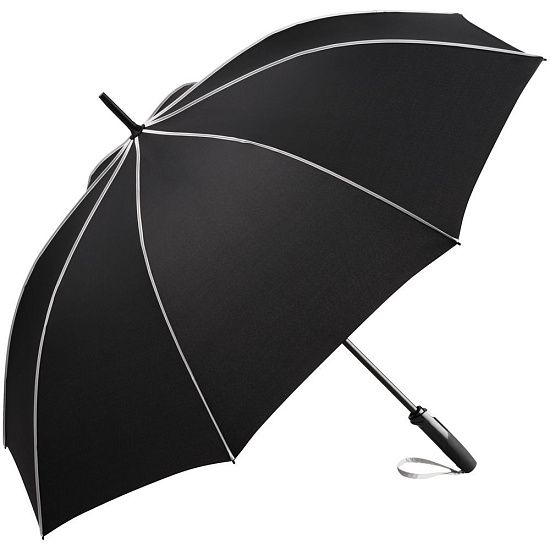 Зонт-трость Seam, светло-серый - подробное фото