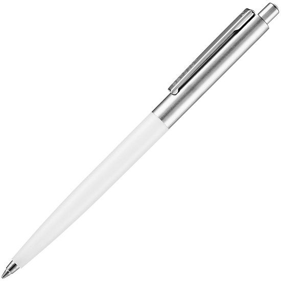 Ручка шариковая Senator Point Metal, ver.2, белая - подробное фото