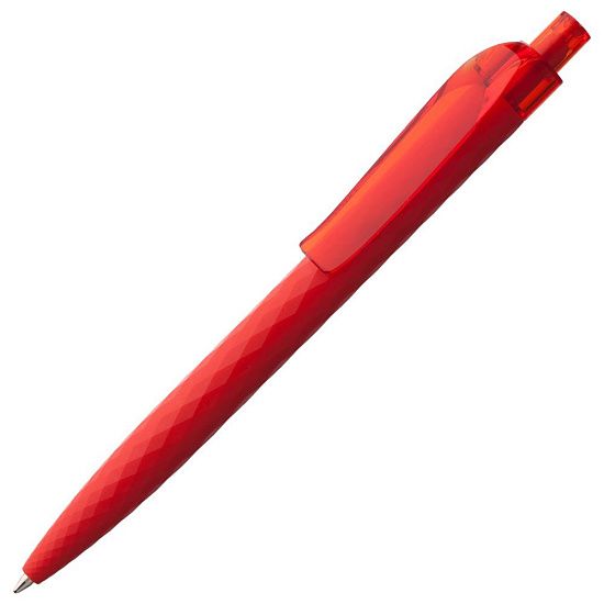 Ручка шариковая Prodir QS01 PRT-T Soft Touch, красная - подробное фото