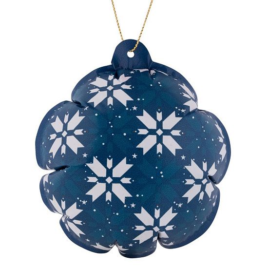 Новогодний самонадувающийся шарик «Скандик», синий - подробное фото