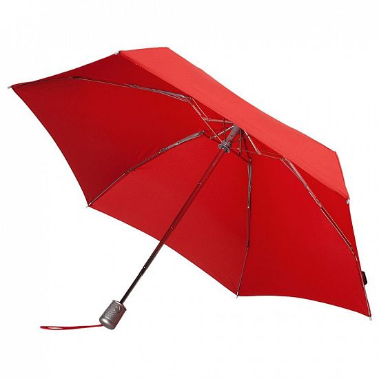 Складной зонт Alu Drop, 4 сложения, автомат, красный - подробное фото