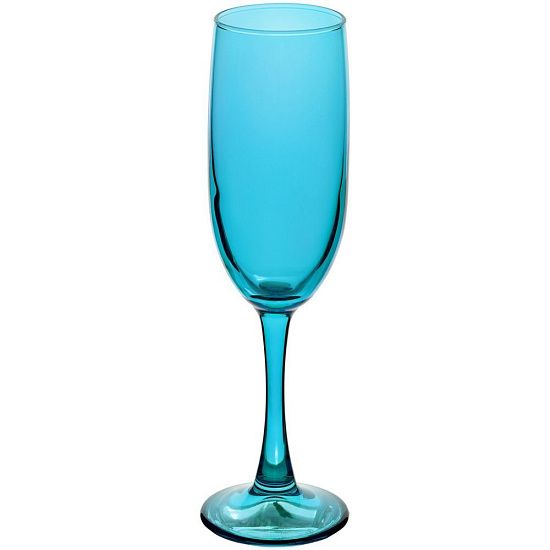 Бокал для шампанского Enjoy, голубой - подробное фото