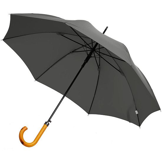 Зонт-трость LockWood, серый - подробное фото