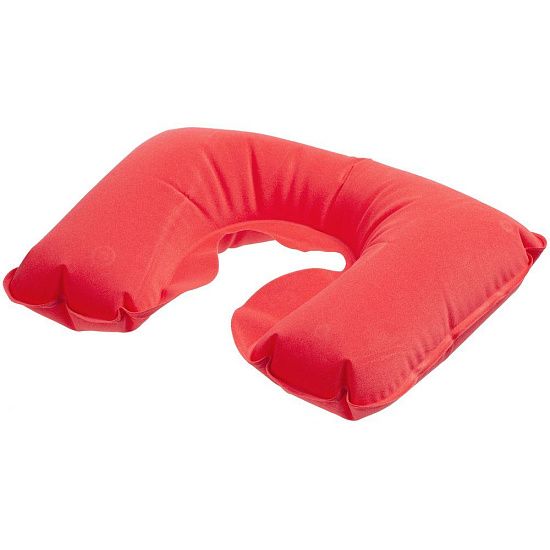 Надувная подушка под шею в чехле Sleep, красная - подробное фото