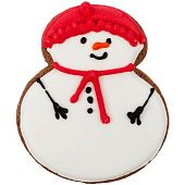 Печенье Sweetish Snowman, красное - фото