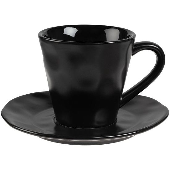 Кофейная пара Dark Fluid, черная - подробное фото