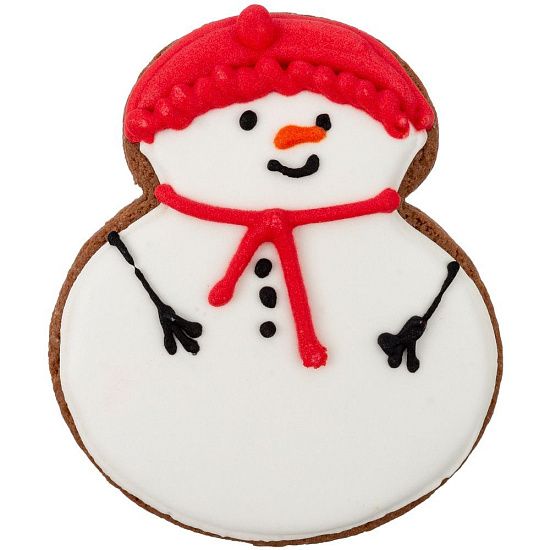 Печенье Sweetish Snowman, красное - подробное фото