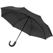 Зонт складной Lui, черный с красным - фото