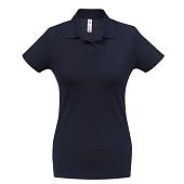Рубашка поло женская ID.001 темно-синяя - фото