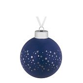 Елочный шар Stars, 8 см, синий - фото