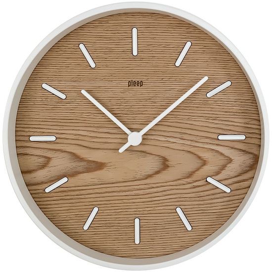 Часы настенные Kudo, беленый дуб - подробное фото