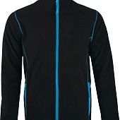 Куртка мужская NOVA MEN 200, черная с ярко-голубым - фото