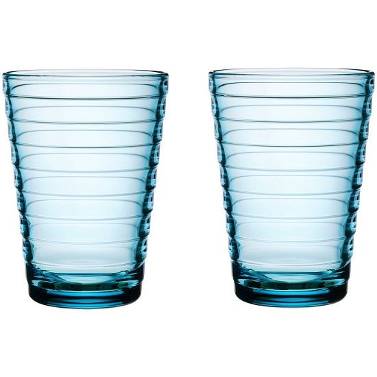 Набор больших стаканов Aino Aalto, голубой - подробное фото