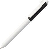 Ручка шариковая Hint Special, белая с черным - фото