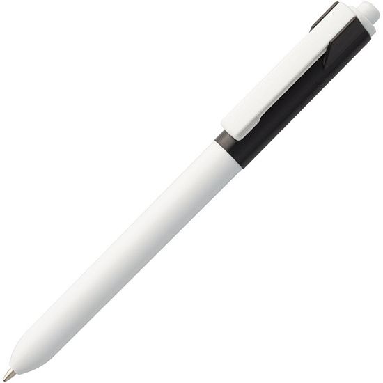 Ручка шариковая Hint Special, белая с черным - подробное фото
