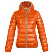 Куртка пуховая женская Tarner Lady, оранжевая - фото