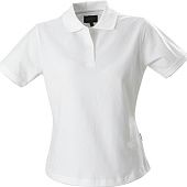 Рубашка поло стретч женская ALBATROSS, белая - фото
