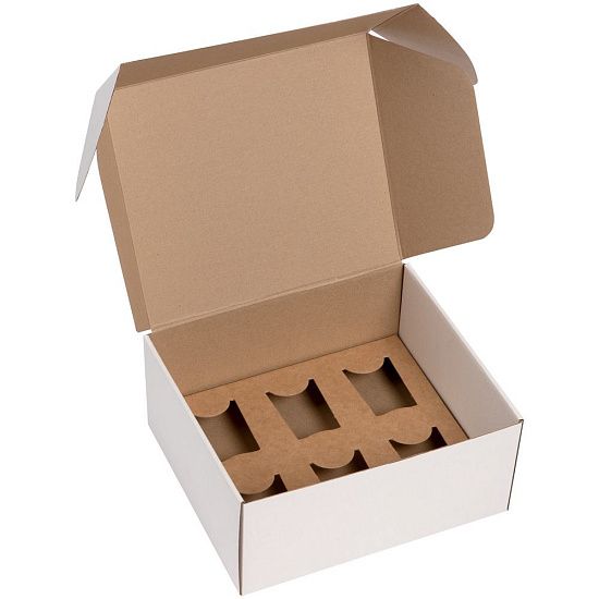 Коробка Grande с ложементом для стопок, белая - подробное фото