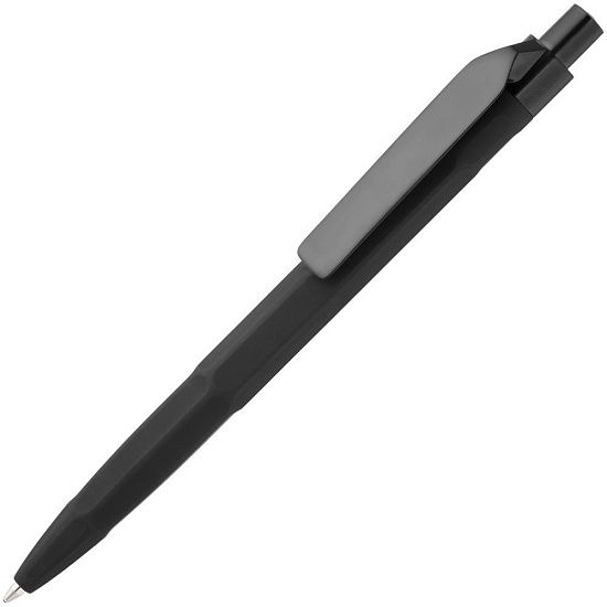 Ручка шариковая Prodir QS30 PRP Working Tool Soft Touch, черная - подробное фото