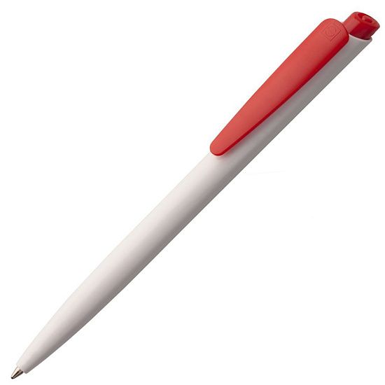 Ручка шариковая Senator Dart Polished, бело-красная - подробное фото