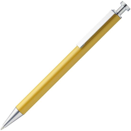 Ручка шариковая Attribute, желтая - подробное фото