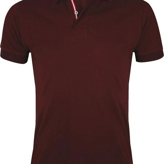 Рубашка поло мужская PATRIOT 200, бордовая - подробное фото