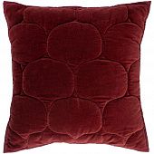 Чехол на подушку«Хвойное утро», квадратный, бордовый - фото