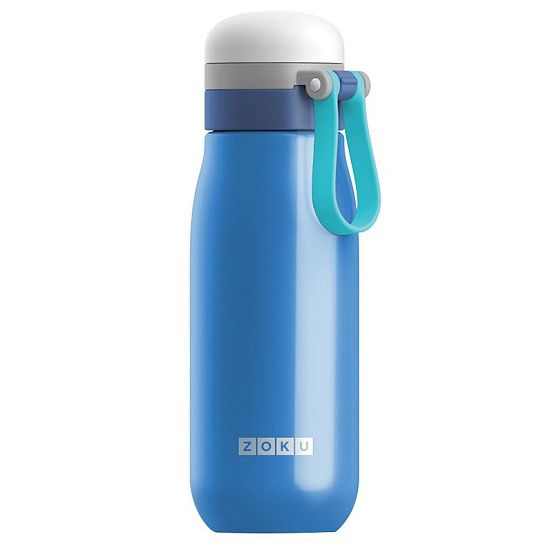 Вакуумная бутылка для воды Zoku, синяя - подробное фото