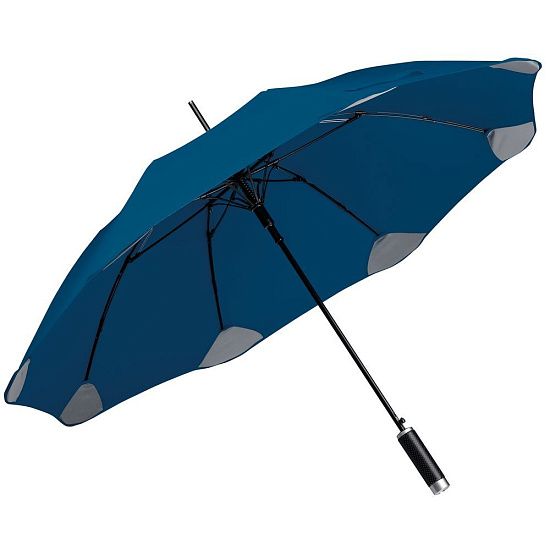 Зонт-трость Pulla, синий - подробное фото