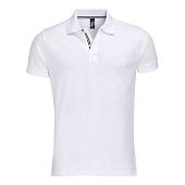 Рубашка поло мужская PATRIOT 200, белая с черным - фото