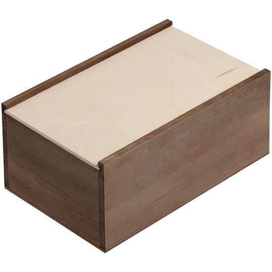 Деревянный ящик Boxy, малый, тонированный - подробное фото