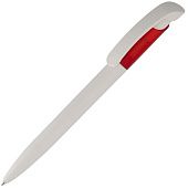 Ручка шариковая Bio-Pen, белая с красным - фото
