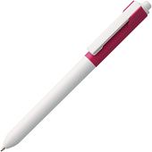 Ручка шариковая Hint Special, белая с розовым - фото