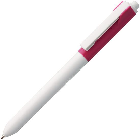 Ручка шариковая Hint Special, белая с розовым - подробное фото