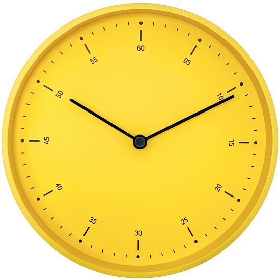 Часы настенные Cleo, желтые - подробное фото
