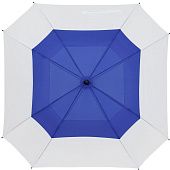 Квадратный зонт-трость Octagon, синий с белым - фото