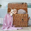 Плед детский с зайками Beastie Toys, серый