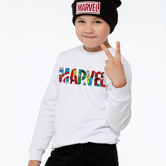 Свитшот детский Marvel Avengers, белый - подробное фото