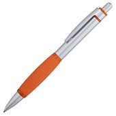 Ручка шариковая Boomer, с оранжевыми элементами - фото