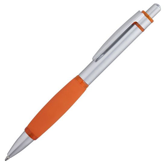 Ручка шариковая Boomer, с оранжевыми элементами - подробное фото