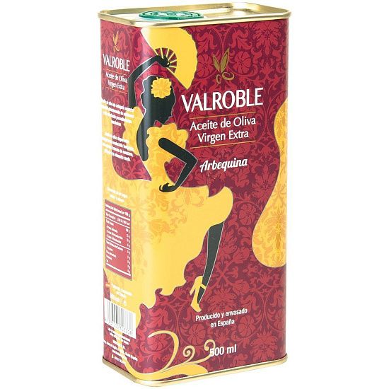 Масло оливковое Valroble Arbequina, в жестяной упаковке - подробное фото