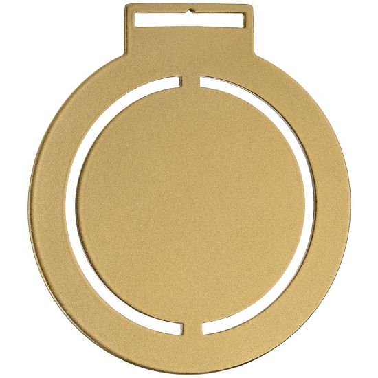 Медаль Steel Rond, золотистая - подробное фото