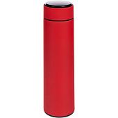 Смарт-бутылка с заменяемой батарейкой Long Therm Soft Touch, красная - фото