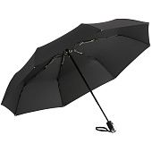 Зонт складной Steel, черный - фото