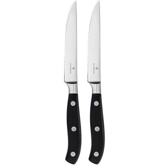 Набор ножей для стейка Victorinox Forged Steak, черный - подробное фото