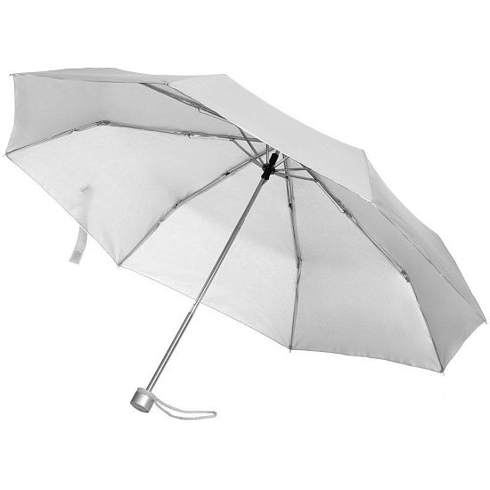 Зонт складной Silverlake, серебристый - подробное фото