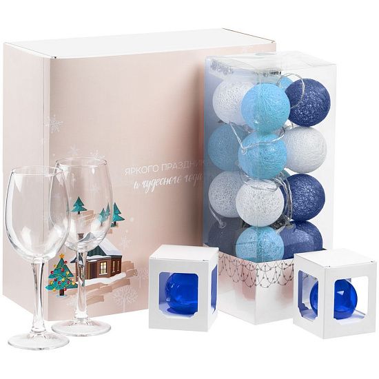 Набор Merry Moments для вина, синий - подробное фото