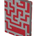 Ежедневник Labyrinth, недатированный, красный